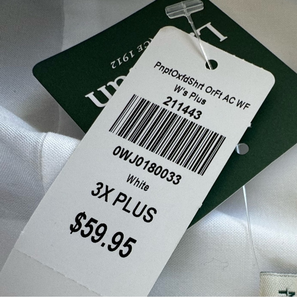 L.L. Bean Wrinkle-Free Pinpoint Oxford Cotton Shirt - Picture 10 of 10